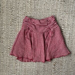 Zara red skort skirt